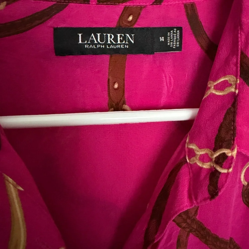 Ralph Lauren Pink Equestrian Shirt Dress | KY Derby Dress - Picture 2 of 3